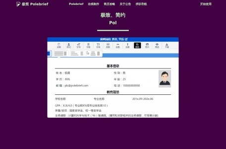 极简简历